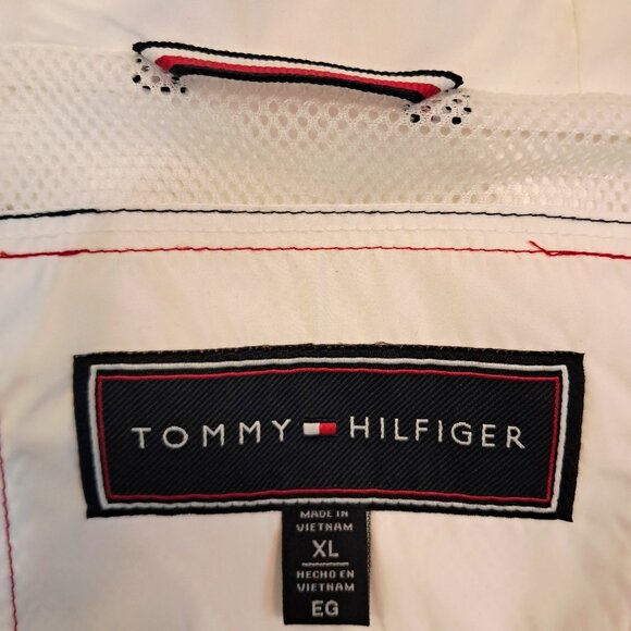 Tommy Hilfiger crisp white men's size XL windbreaker, NEW WITHOUT TAGS - Picture 5 of 6